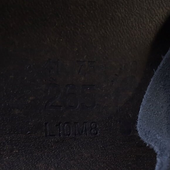 Birkenstock 41 Betula Gray Suede Florida Slides Made in Germany - Picture 7 of 11